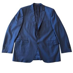 Peter Millar Mens 42R Blue 100% Wool 2-Button Blazer Sport Coat Jacket